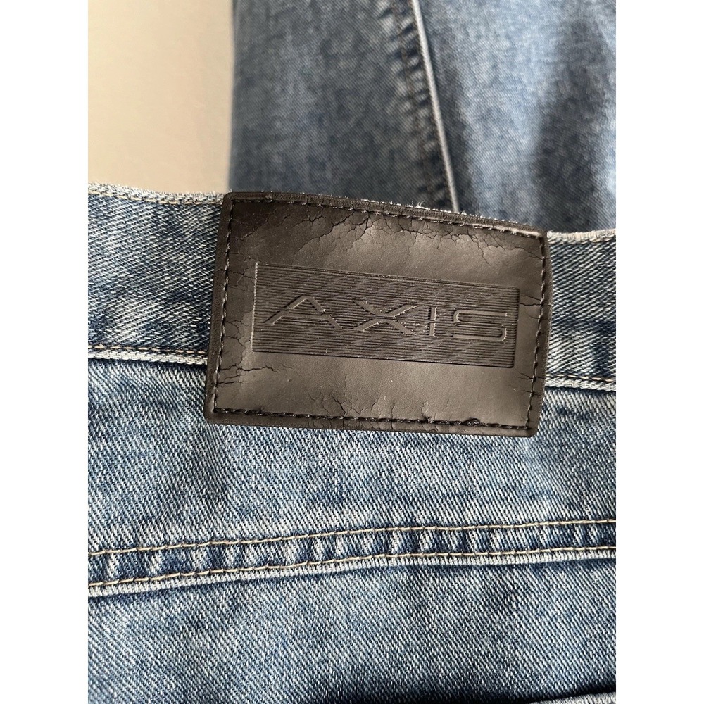 Men's Axis Jeans Relaxed Fit Tapered Leg Extra Seat/Thigh Room, Size 34/30
